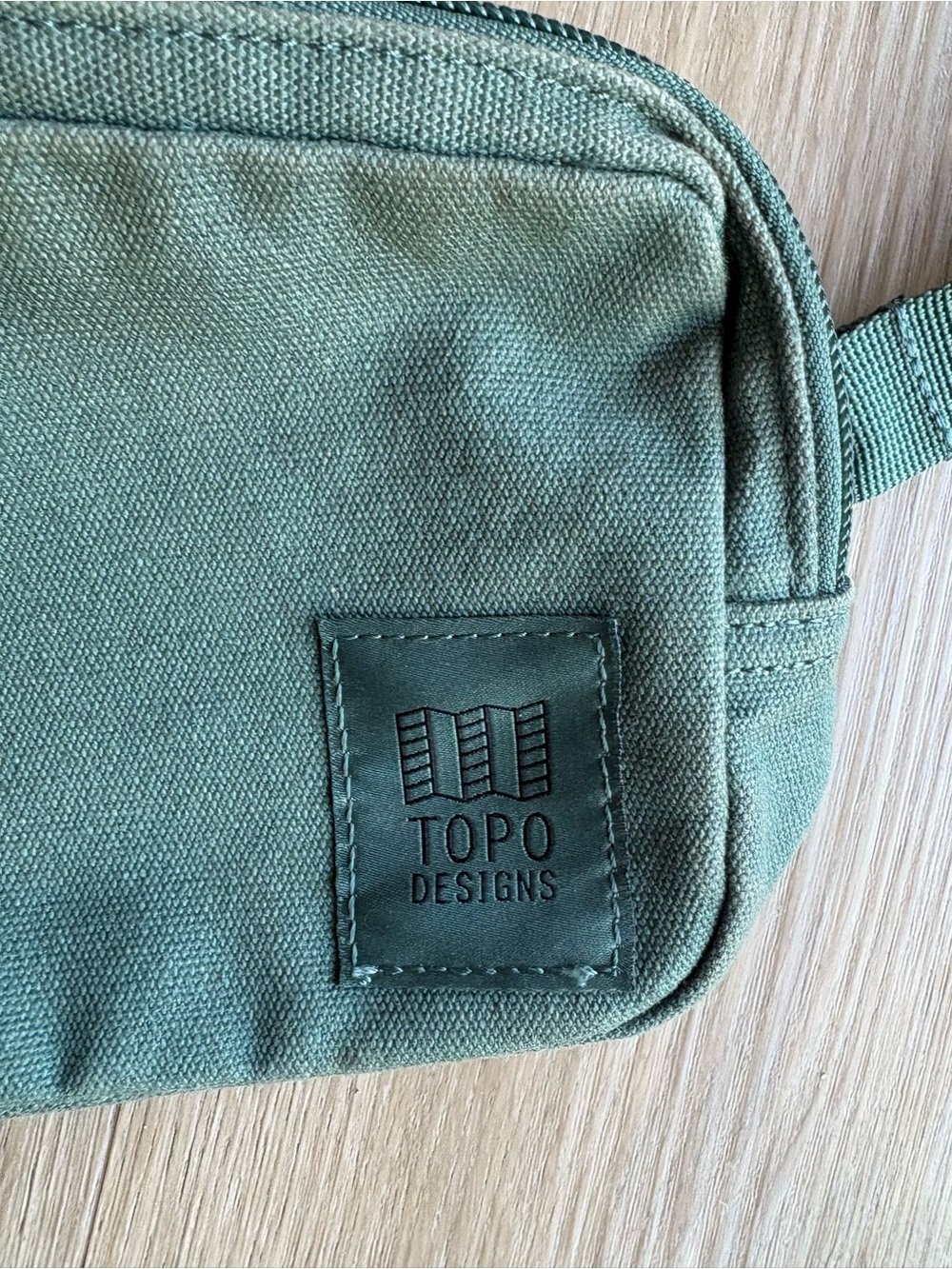 Topo Designs Olive Green Sling Bag with Adjustable Strap - Picture 2 of 6